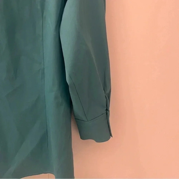 Alexis Brooks Long Puff-sleeved shirt in Cerulean- Size M; New with Tags - Picture 10 of 13